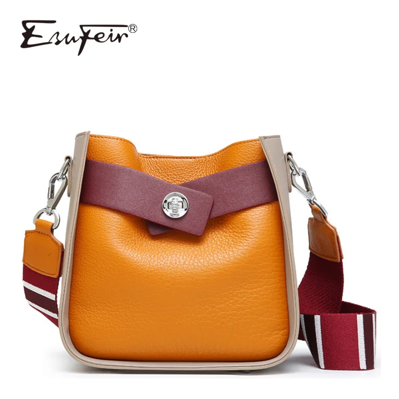 2018 Luxury Brand Genuine Leather Handbag Fashion Shoulder Bags Patchwork Messenger Bag Large Capacity Women Bucket Handbag 2018 Luxury Brand Genuine Leather Handbag Fashion Shoulder Bags Patchwork Messenger Bag Large Capacity Women Bucket Handbag