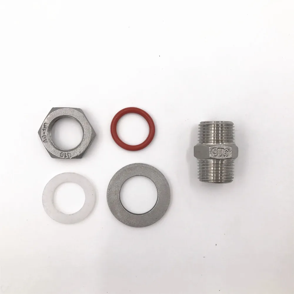 

Homebrew Hardware Kettle/Keg Weldless Bulkhead,close nipple for home brew,1/2"NPT