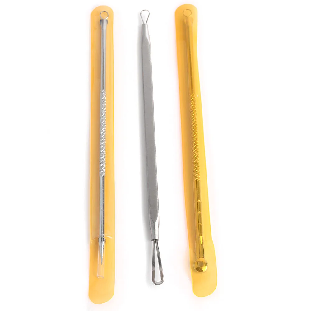 

3Pc/Set Stainless Steel Blackhead Whitehead Remover Needle Kit Blemish Acne Pimple Extractor Makeup Tools Kits