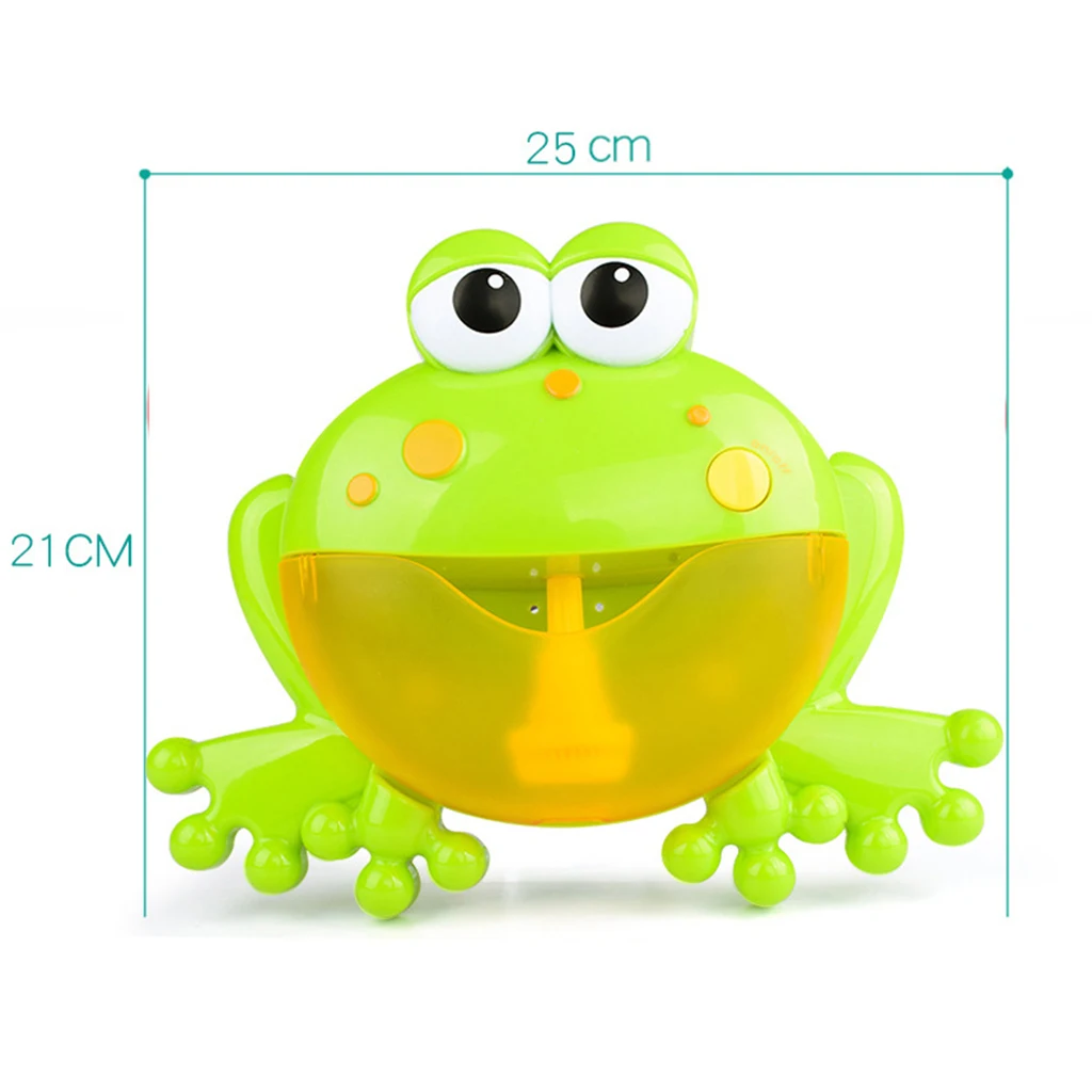 Baby Bath Bubble Machine Big Frogs Automatic Bubble Maker Blower Music Bathtub Soap Toy for Kids