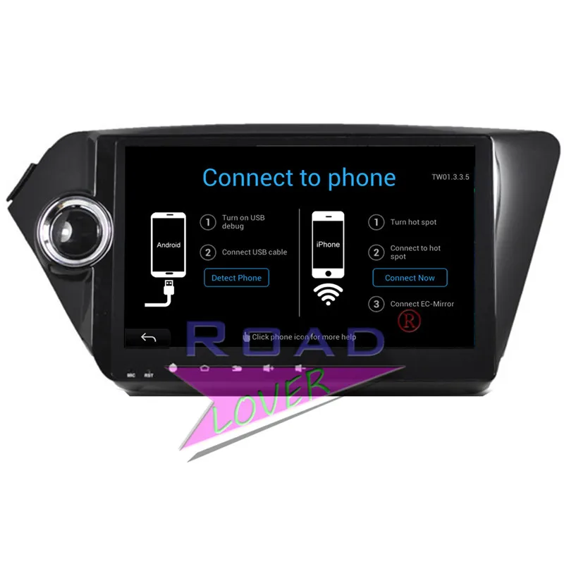 Roadlover Android 6 0 Автомагнитола для KIA K2 RIO 2010 Стерео GPS навигатор плеер 2 Din