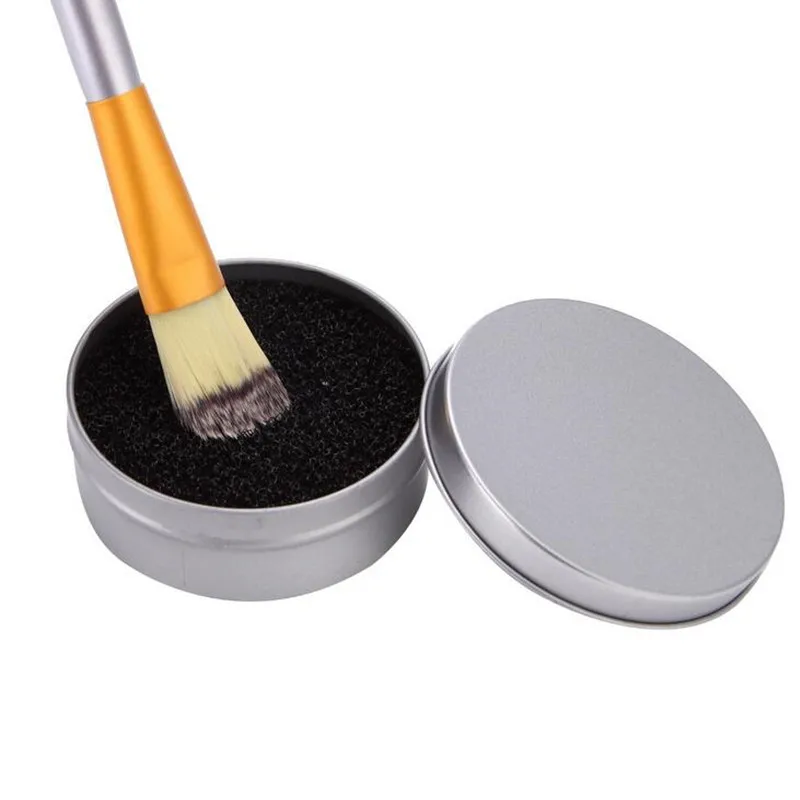 1 Pc Portable Round Cleaning Sponge Cosmetic Cleaner for Eyeshadow Iron Box Eye Lip Face Powder Good Beauty Makeup Tools|makeup tools|beauty