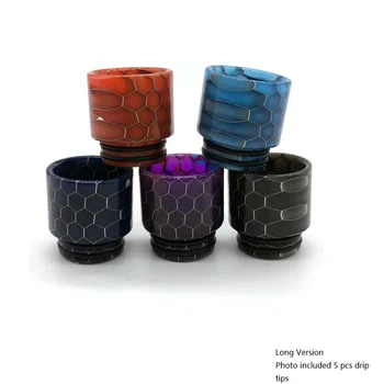 

810 Drip Tip Stainless Honeycomb Anti-fried Mouthpiece random color for rda rta tank