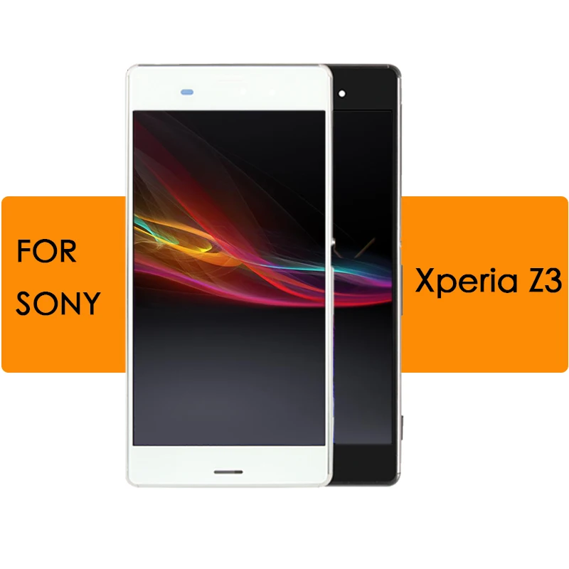 

LCD Display Touch Screen with Frame for SONY Xperia Z3 Dual Display LCD D6633 D6603 D6633 D6603 D6653 D6683 D661Replacement