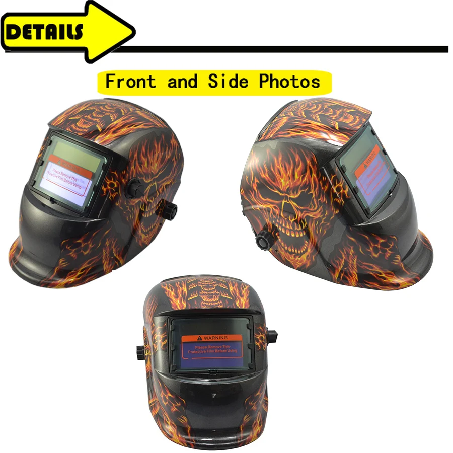 Бесплатная 3 шт. защитные линзы Солнечный дешевые Fire Skull затемнение пайки шлем для сварки TRQ-HD32 с 2200de