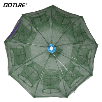 

Goture Automatic Fishing Net Trap 12 16 18 Holes Fishing Shrimp Trap Fish Shrimp Minnow Crab Baits Pesca Tackles All for Fishing