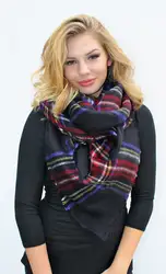 Плед негабаритных одеяло шарф разноцветные шотландка шарф 100 шт./лот бесплатная доставка экспресс