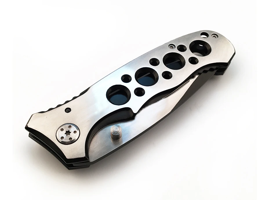 WTT Tactical Folding Knife Full Steel Utility Combat Survival Hunting EDC Knives Outdoor Camping Military Multi Tools 440 Blade