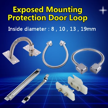 

SZBestWell Door Loop Exposed Mounting Protection Sleeve Access Control Cable for Access Control Door Lock Stainless Steel