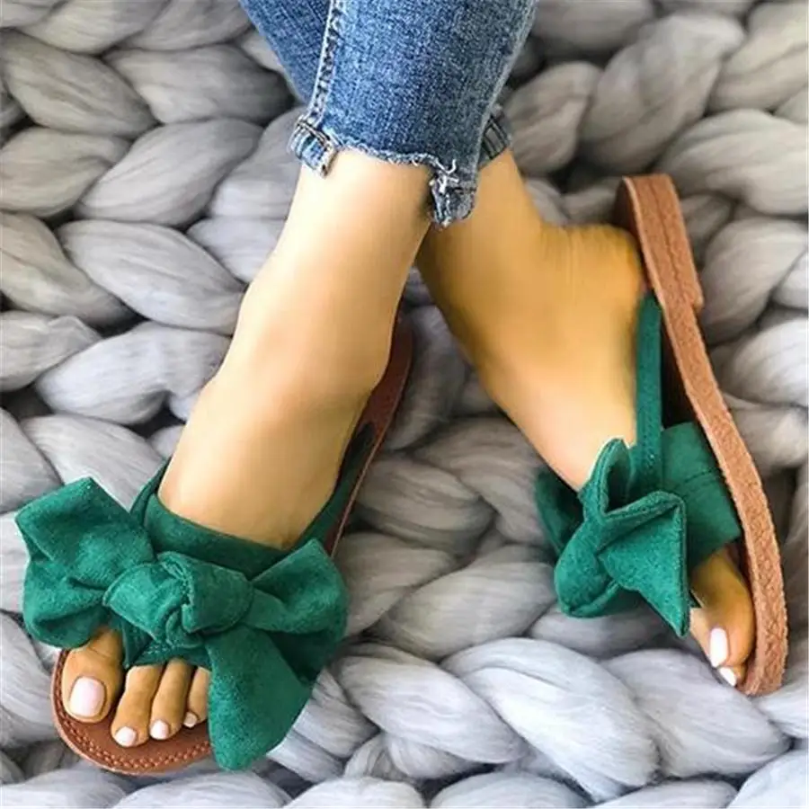 

Summer Beach Slides Slippers Women Bow Sandals Slipper Indoor Outdoor Linen Shoes Female Fashion Floral Shoes Ladies Flip Flops