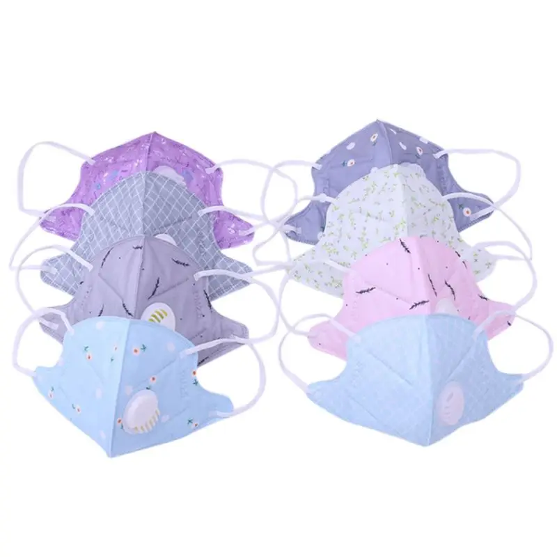 

2Pcs/Set Unisex 3D Respirator Spunlace Cloth Disposable Anti-Smog PM2.5 Dustpoorf Mouth Mask Multi Layer Filter Floral Printed