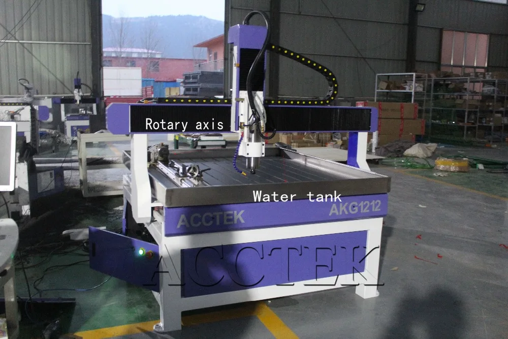 Acctek 1212 wood cnc cutting machine cnc milling tools Aluminum cutting