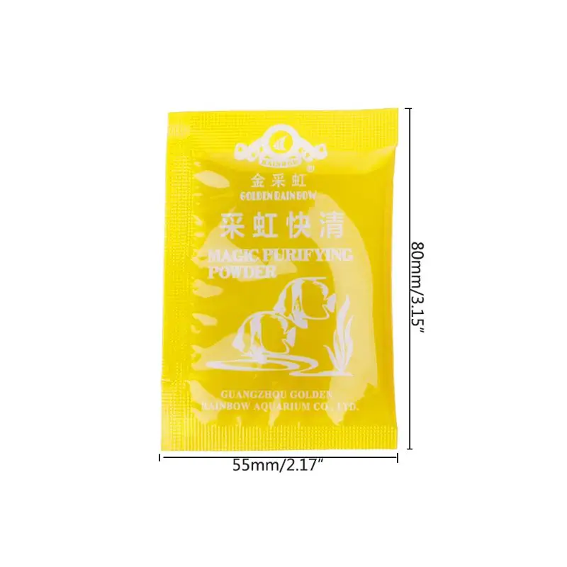 5 Bag/Box новый очиститель для аквариума порошок волшебная вода эффективный