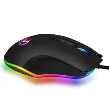 S500 программируемый Проводная, USB, игровая Мышь 4800 Точек на дюйм 6 пуговиц RGB подсветкой оптическая игровая мышь для PC ноутбук