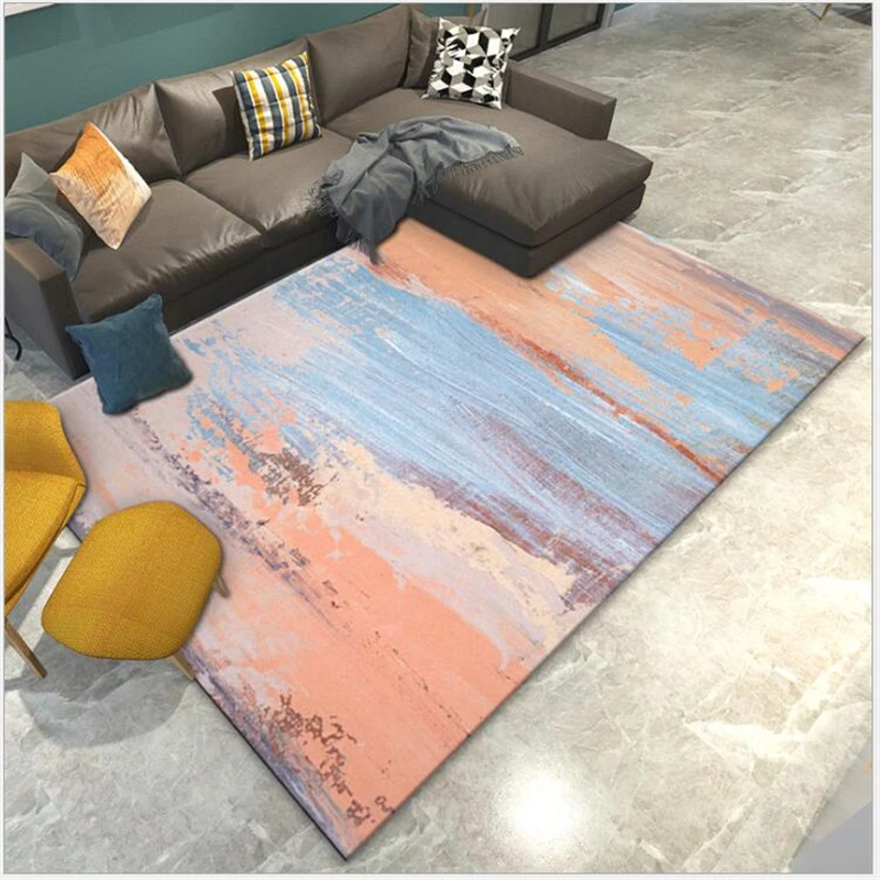 

AOVOLL 2019 Fashion Soft Nordic Abstract Living Room Bedroom Geometric Carpets And Rugs For Home Living Room Mats B