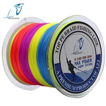 ANZHENJI Japan Material 500M 4 Strands PE Multifilament Braided Fishing Line For Carp Fly Ice Fishing 10-100LB pesca