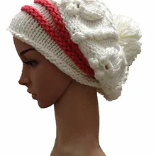 BomHCS Зимняя Толстая вязаная шапка ручной работы женские теплые шапочки уличная шапка