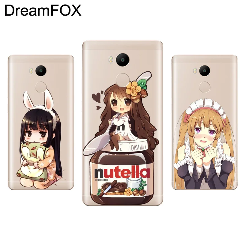 DREAMFOX M147 милый аниме девушка комикс Мягкий ТПУ силиконовый чехол для Xiaomi Redmi Note 3 4
