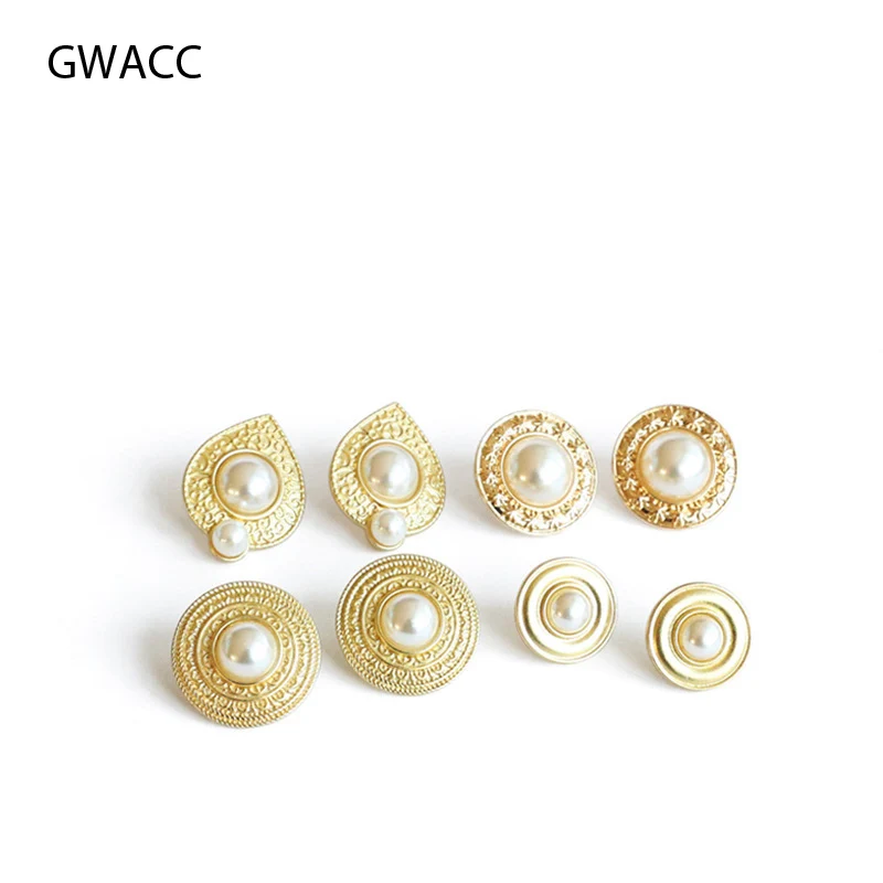 GWACC 2019 корейские серьги Металл золото геометрический нерегулярные круг