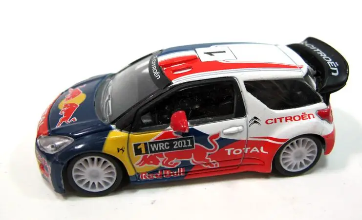 Высокая моделирования CITROEN DS3 WRC гоночная модель, 1: 64 сплава автомобиля игрушки, металлические литья, Коллекция игрушечных автомобилей