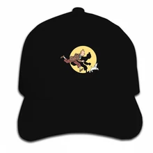 Принт бейсбольная Кепка Под заказ забавные мужские белые черные Приключения олова Черный из США солнцезащитный козырек Кепка