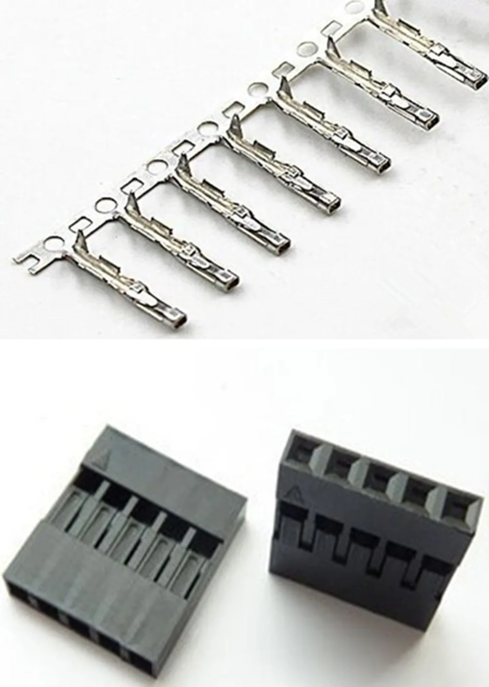 

50Sets Pitch 2.54mm 1x5 Pin Single Row Dupont Jumper Wire Cable Female Pin Connector And Housing Male Terminal