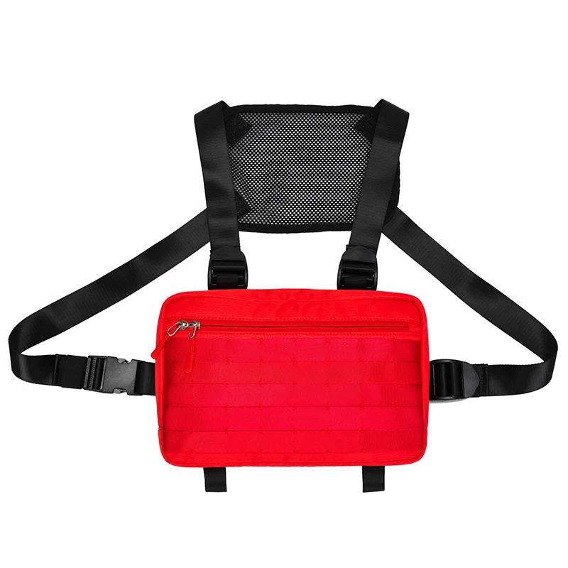 Ins Style Fashion Pouch Chest Bag Recon Kit Tool Combat Tactical Vest EDC Rig Black | Багаж и сумки