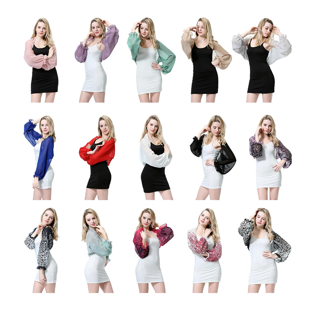 Fashion Women Open Front   Shrug Chiffon Sheer Summer Beach UV Protection Soft Silky Shawl Warp