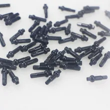 SPEEDSAFE – tétines de vélo de route DSN double carré en alliage d'aluminium pro 7, 14G, noir et rouge, 14.4mm, 16mm, 18mm, 3.2mm