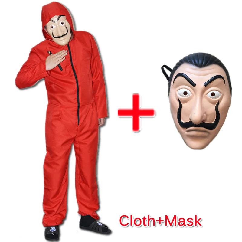 Najtaniej 2 sztuk salvador dali Cosplay film maska pieniądze Heist dom papieru La Casa De Papel przebranie na karnawał + maska