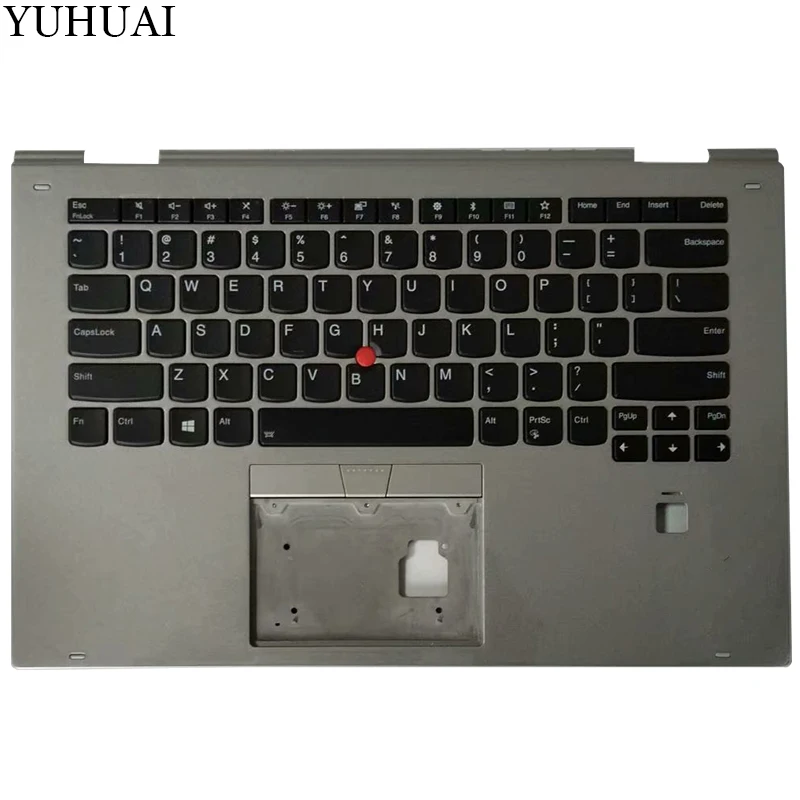 

90% NEW US laptop keyboard FOR Lenovo thinkpad X1 carbon 2017 5th 20HQ 20HR US keyboard with silver palmrest cover