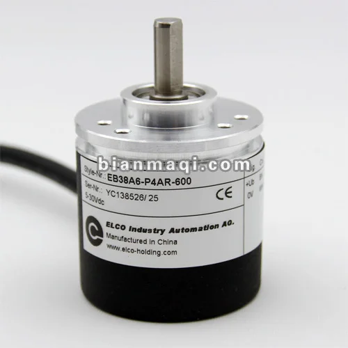 Elco EB38A6-P4AR-600 rotary encoder cable outer diameter of 38mm shaft diameter 6mm 600 pack of 600 0 6mm