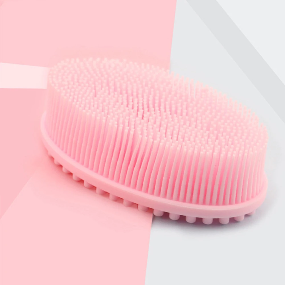 Soft Bubbles Silicone Bathroom Body Brush Baby Exfoliating Shampoo