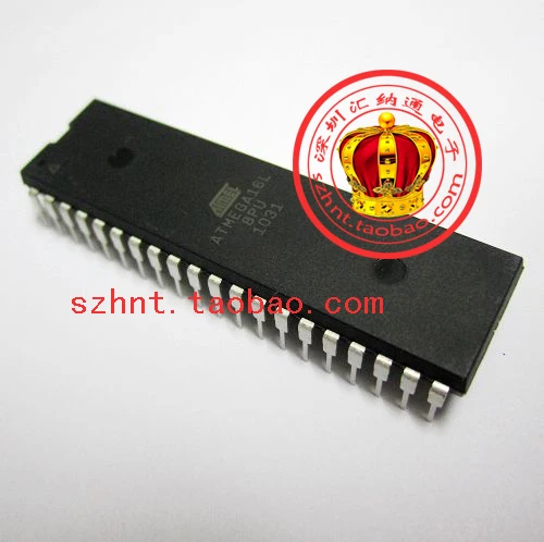 Inline new original ATMEGA16A-PU AVR / 8 -bit microcontroller 16K Flash DIP40 - HNT  Электронные компоненты