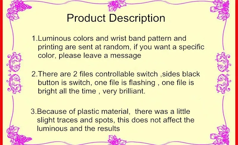 Product description 