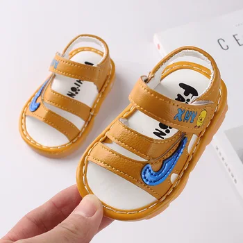

Baby Boys Girls Summer Shoes Soft Toddle Boy Sandals Leather Breathable Hollow Out Baby Slippers Prewalker Sandal Shoes 0-24M