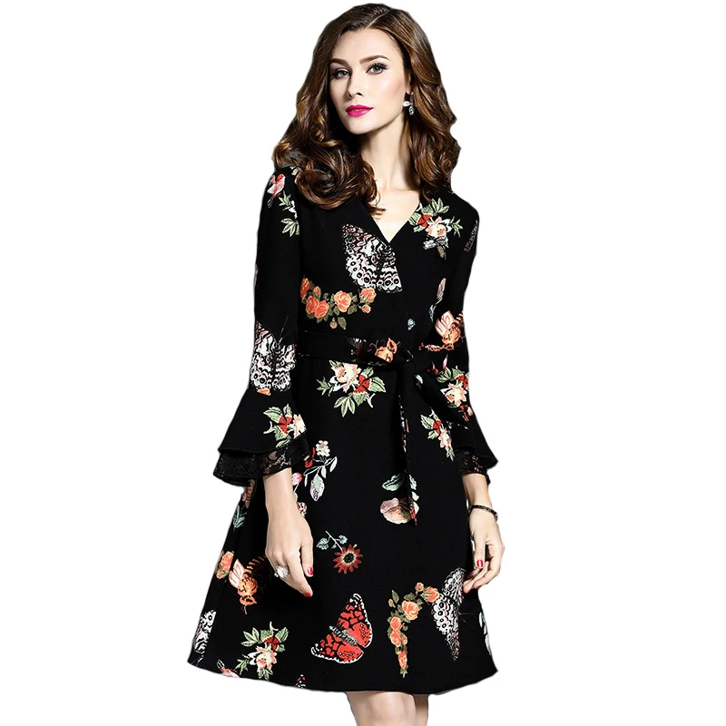 Insect print dress Clearance