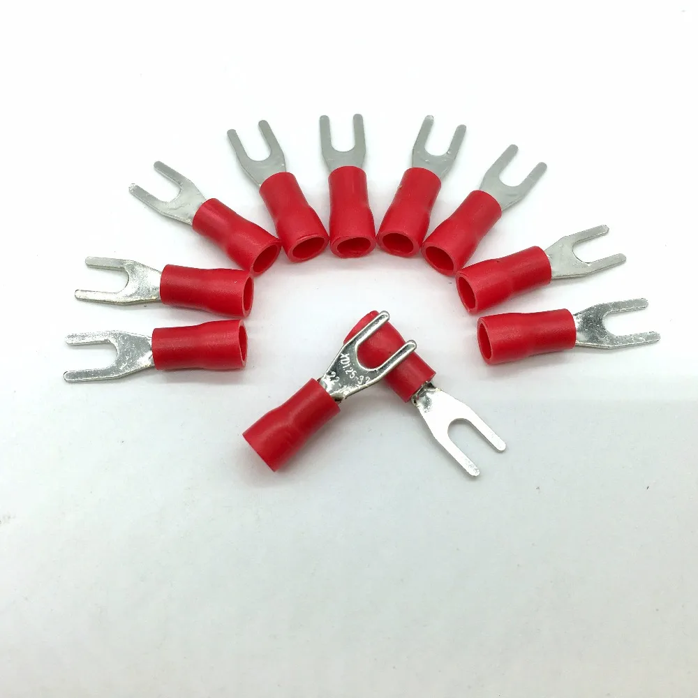 SV1.25 6 spade crimp terminal spade terminal connector AWG22 16 100pcsin Terminals from Home