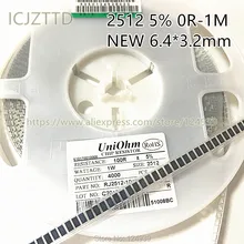 100 PCS 2512 5% 6432 6.4 J * 3.2 82R 91R 100R 110R 120R 130R 150R 160R 180R 200R 220R 240R 270R 300R 330R 360R 390R 430R 470R