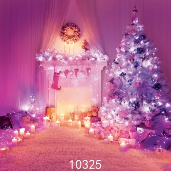 

SJOLOON New Romantic Christmas tree photography background Photography-studio-backdrop Fond studio photo vinyle Backdrops 3X3m