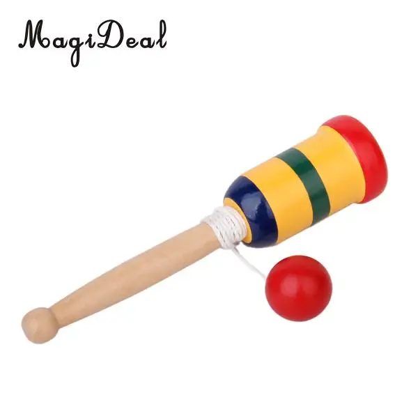 MagiDeal 1Pc Traditional Japanese Wooden Toy Kendama Cup and Ball for Children Kids Adult Toy