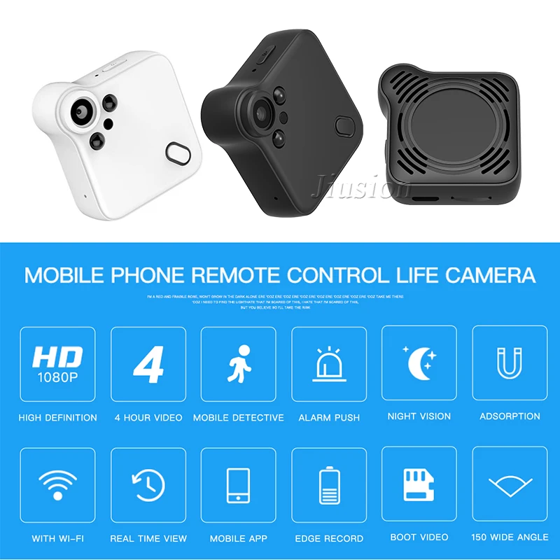 HD 1080P WiFi C1S мини камера Магнитная веб с ночным видением датчик движения IP