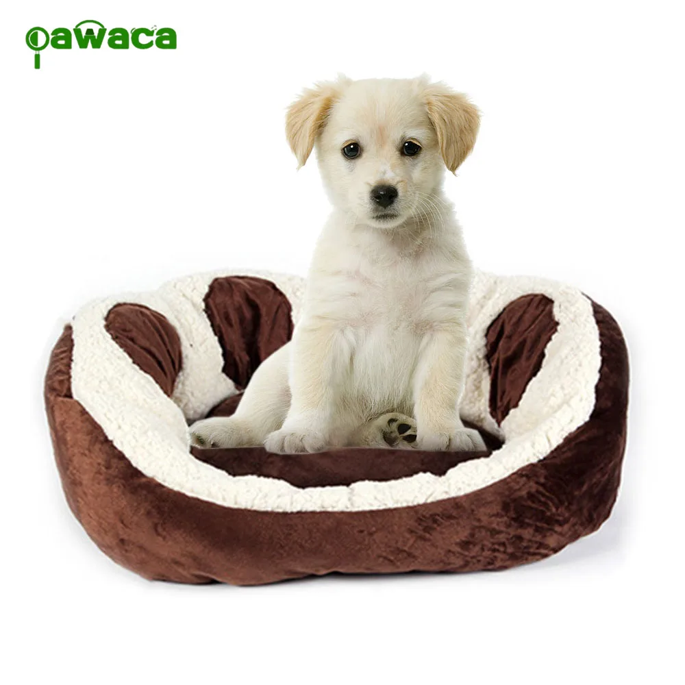

3Colors Pet Bed Soft Fleece Footprint Pet Mat Winter Warm Nest Pet Cat Small Dog Puppy Kennel Bed Sofa Sleeping Bag