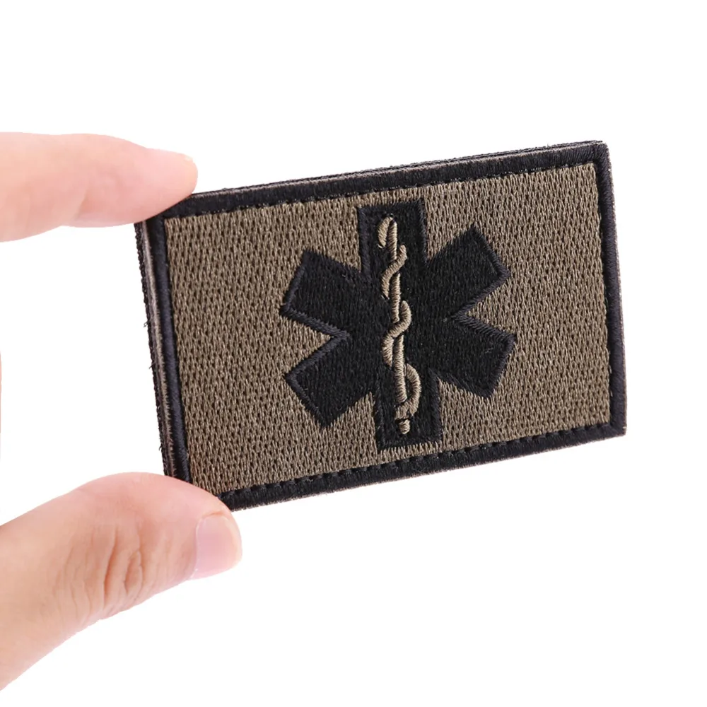 

2Pcs Tactical Badges Patch Embroidered Applique Sewing Label Patches Clothes Bags Stickers Apparel Ornament Sewing Decorative
