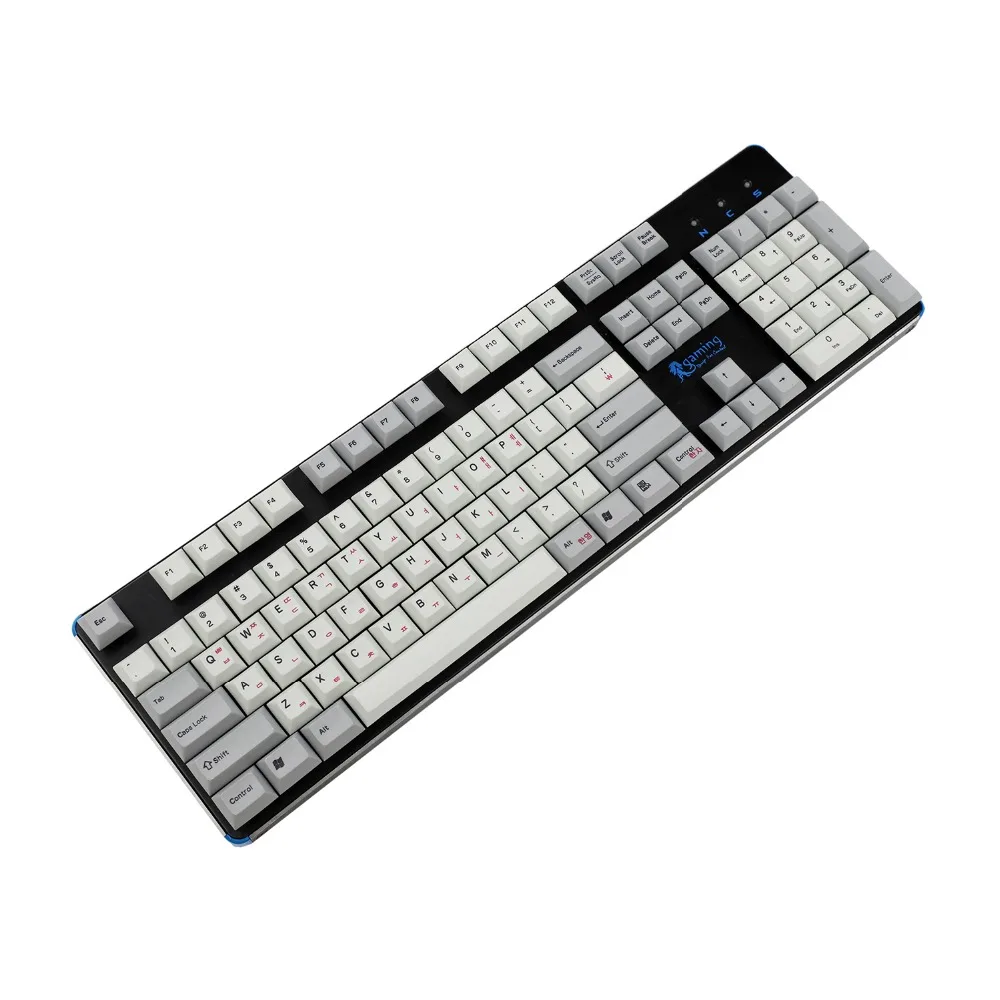 YMDK DSA профиль ANSI 104 краситель Sub корейский алфавит PBT колпачок для клавиатуры Cherry MX