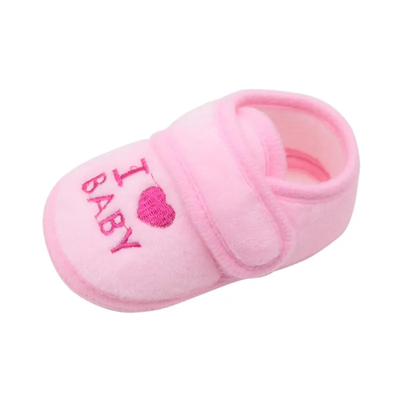 WEIXINBUY Cute Lovely Baby Shoes Toddler First Walkers Cotton Soft Sole Skid-proof Kids infant Shoes Princess Anti-slip Shoes