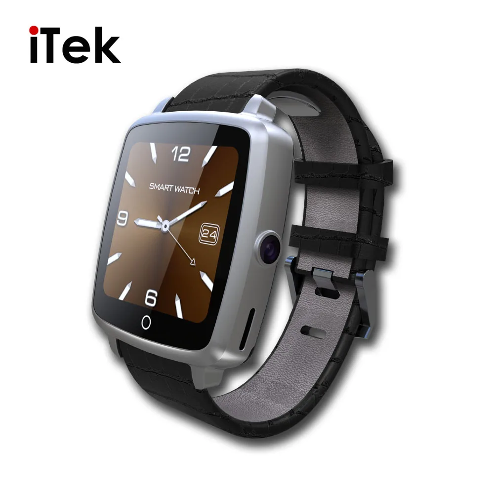 Bracelet en cuir Bluetooth SmartWatch U11C Montre Smart Watch Téléphone Soutien SIM Carte, Vidéo