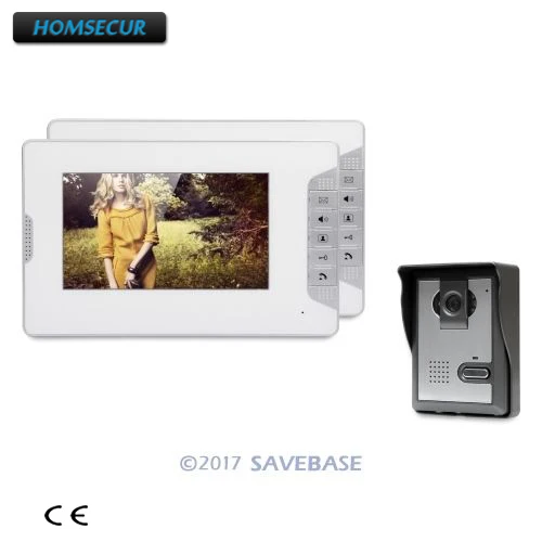 

HOMSECUR 7inch Video Door Entry Security Intercom with One Button Unlock for House/ Flat