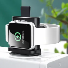 Qi Беспроводное зарядное устройство для Apple Watch 4 3 2 1 i Series портативное Быстрое беспроводное зарядное устройство для зарядки магнитное зарядное устройство USB для iWatch USB