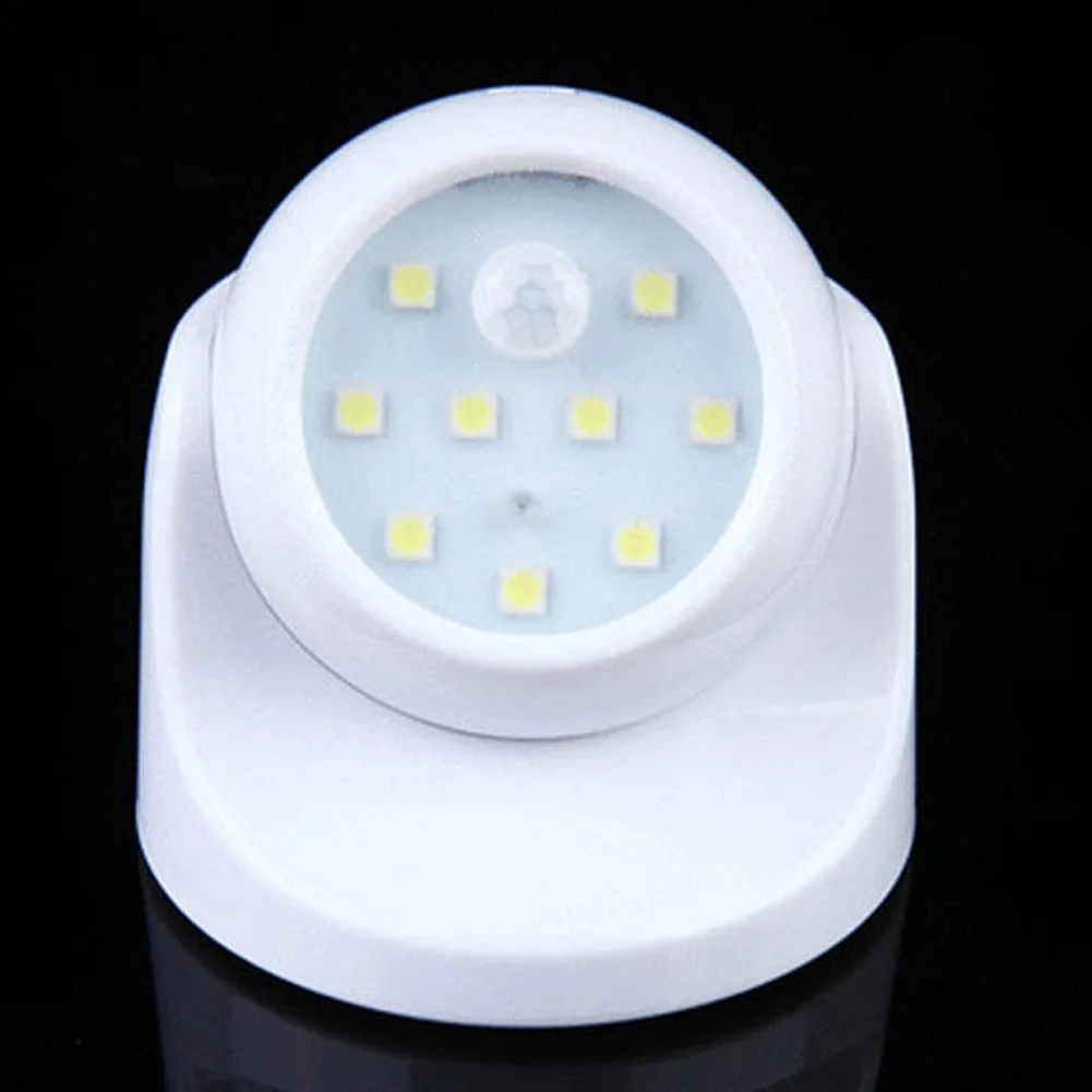 9 светодиодный настенный светильник движения PIR Сенсор активированный свет 360 вращения Беспроводной Батарея Сенсор свет лампы для дома